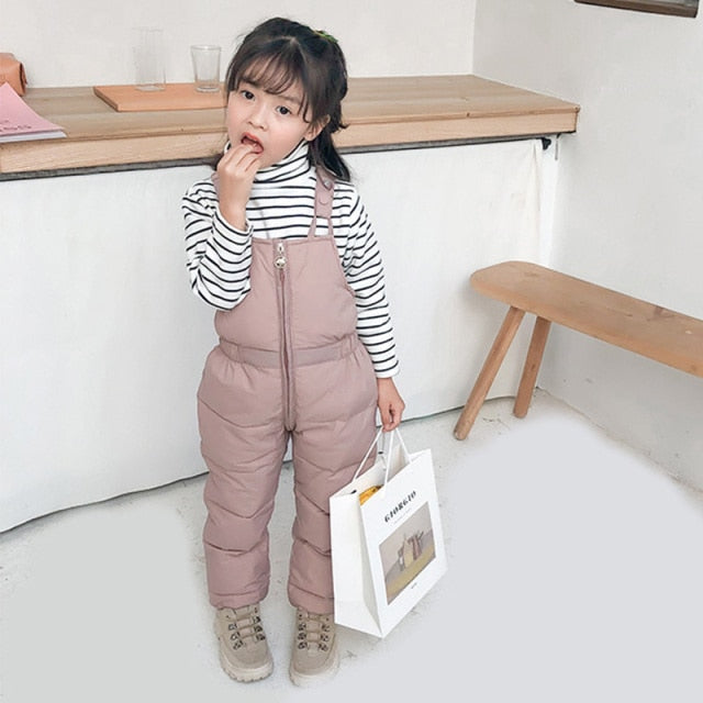 Winter Overalls Thick Jumpsuit for kids 1-5T