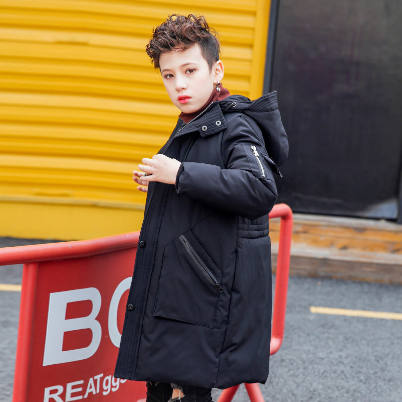 Long Parka Warm Jacket Down Coat for Boys - High-quality and Reasonable price - TWA