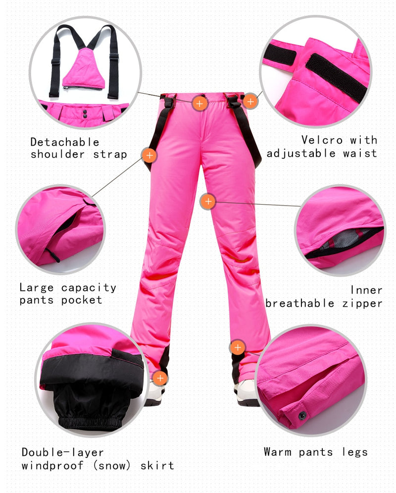 Ski Pants Snowboarding Trousers for Women