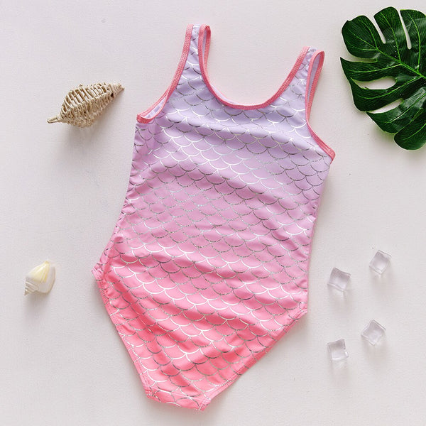 Girls Mermaid Swimsuit one piece for 5-11 years old