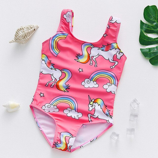 Girls Unicorn Swimsuit one piece for 8-11 years old