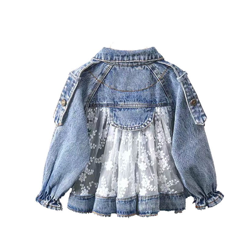 Lace Denim Jacket for Baby Toddler Girls