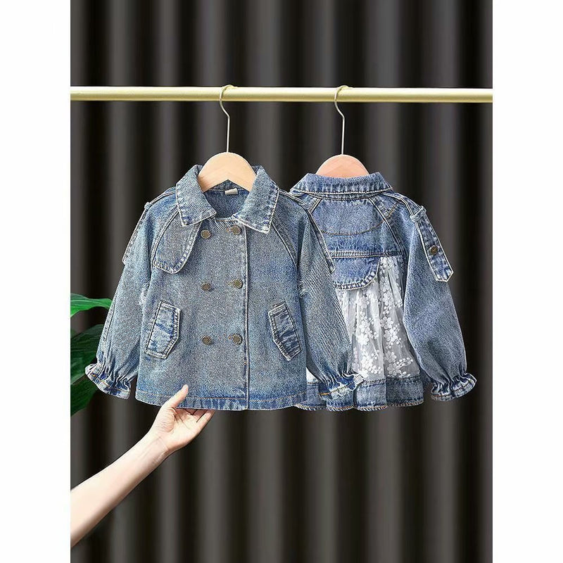 Lace Denim Jacket for Baby Toddler Girls