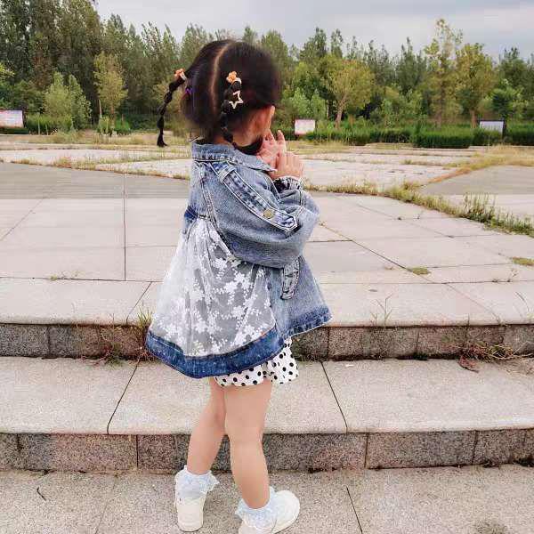 Lace Denim Jacket for Baby Toddler Girls