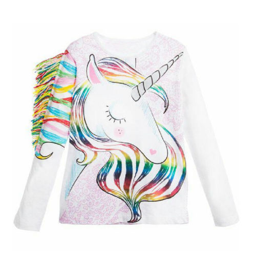 Unicorn Pastel Tops T-shirt for Girls 1-6 Years old - High-quality and Reasonable price - TWA