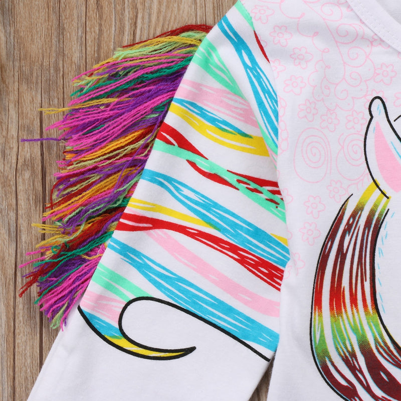 Unicorn Pastel Tops T-shirt for Girls 1-6 Years old - High-quality and Reasonable price - TWA