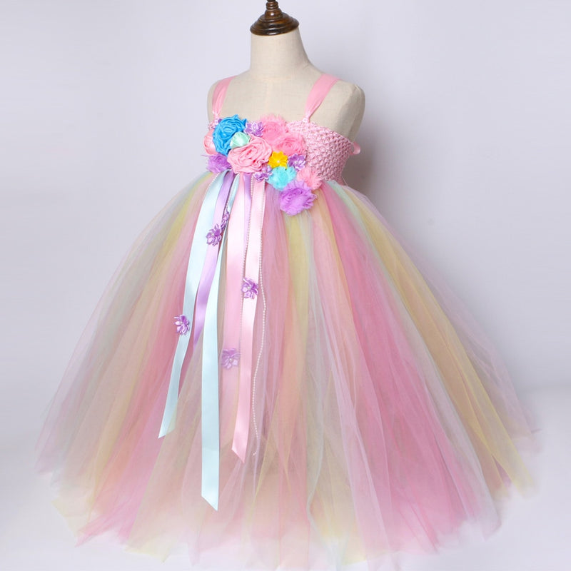 Unicorn Pastel Tulle Party Dress for Girls 1-14 Years old - High-quality and Reasonable price - TWA