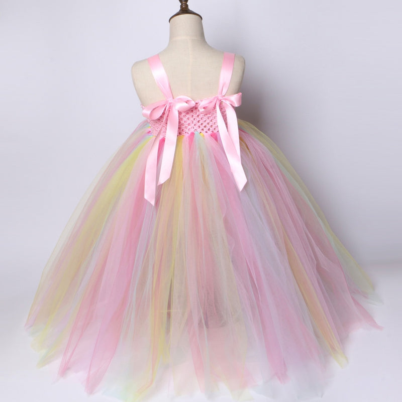 Unicorn Pastel Tulle Party Dress for Girls 1-14 Years old - High-quality and Reasonable price - TWA