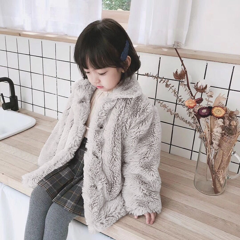 Unicorn Faux Fur Jacket for Girls 1-10 Years old - High-quality and Reasonable price - TWA