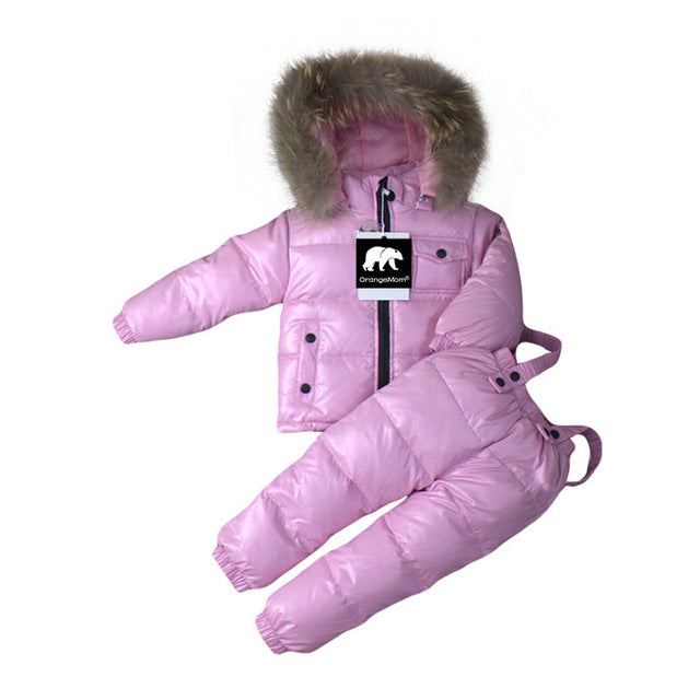 Baby Toddler Snowsuit Jacket and Bib Set for Boys Girls - High-quality and Reasonable price - TWA